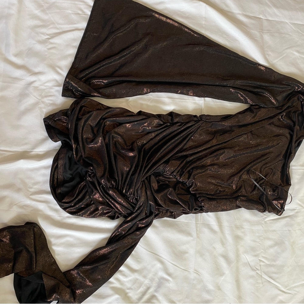 Zara brown party dress